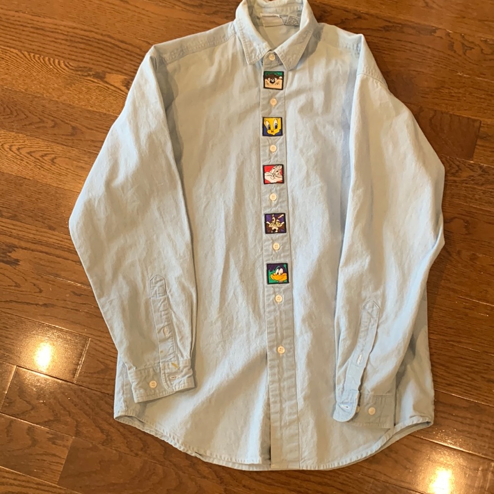 Vintage ACME Warner Brothers Chambray Shirt - Men's Size S - Unisex